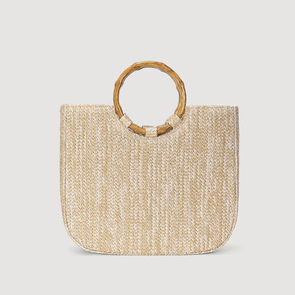 Verena Bamboo Handle Bag
