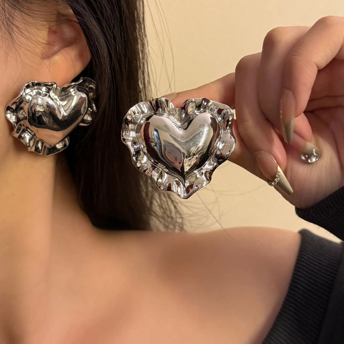 Your Heart Vintage Large Earrings